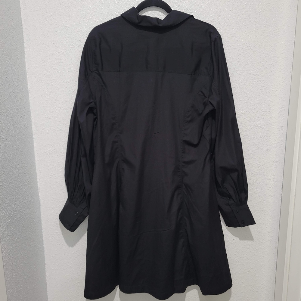 Madewell Long Sleeve Mini Shirtdress Poplin MV025 NWT Size 16 - Picture 5 of 8